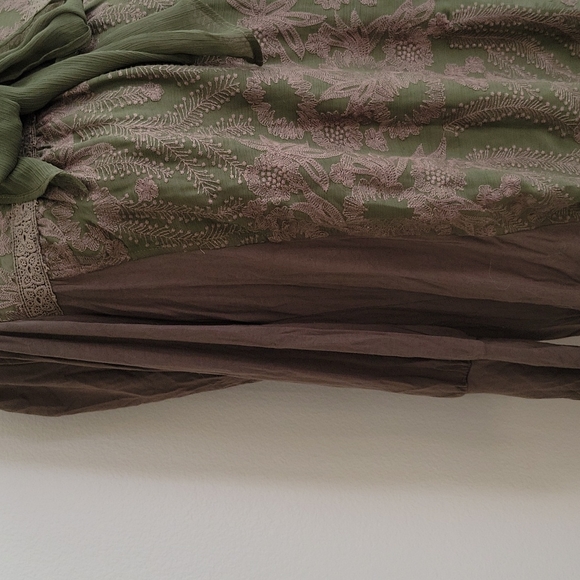 NWOT Anthropologie Tiny Isla‎ Green Long Sleeve Dress XS - Picture 8 of 11